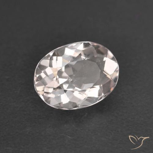 0.99ct Natural Rosado claro morganita, Ovalada, VVS