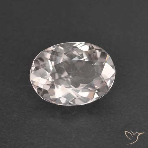 Morganita Rosado claro natural de 0.99 ct, Ovalada, VVS