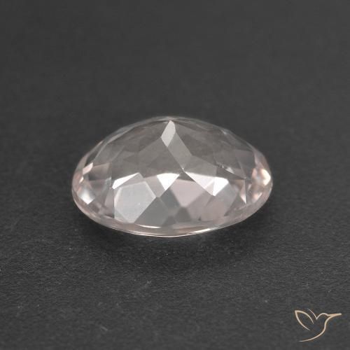 Morganita Rosado muy claro natural de 1.35 ct, Ovalada, VVS