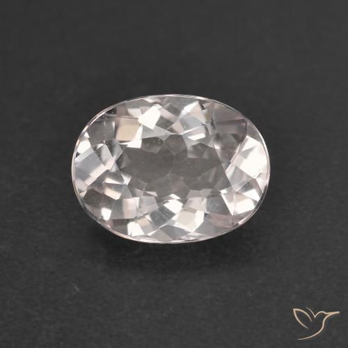 0.98ct Natural Rosado muy claro morganita, Ovalada, VVS