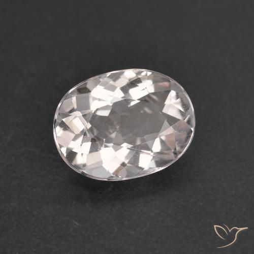 Morganita Rosado muy claro natural de 0.98 ct, Ovalada, VVS