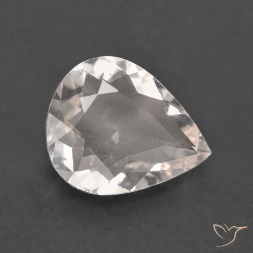 1.63ct Natural Rosado muy claro Morganita, En forma de pera, VS