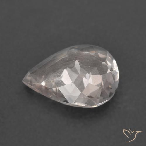 Morganita Rosado muy claro natural de 1.63 ct, En forma de pera, VS