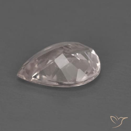 Morganita Rosado claro natural de 1.17 ct, En forma de pera, VVS