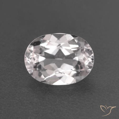 0.80ct Natural Rosado claro morganita, Ovalada, VS