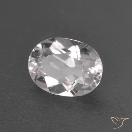 Morganita Rosado claro natural de 0.80 ct, Ovalada, VS