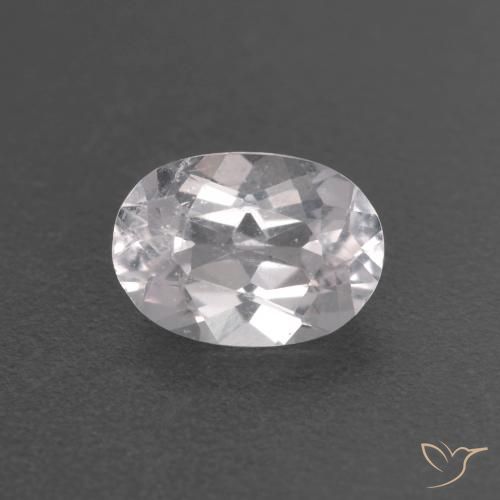 0.63ct Natural Rosado muy claro morganita, Ovalada, VS