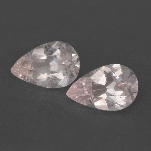 Gemas de morganita rosa natural de 1,28 ct, en forma de pera, VS