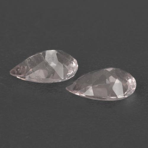 Gemas de morganita rosa natural de 1,28 ct, en forma de pera, VS