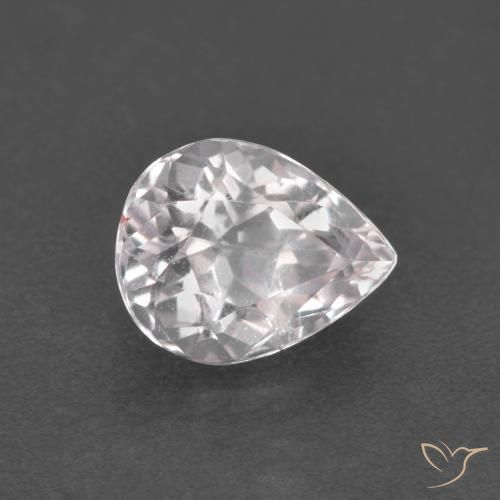Morganita Rosado claro natural de 1.11 ct, En forma de pera, VS