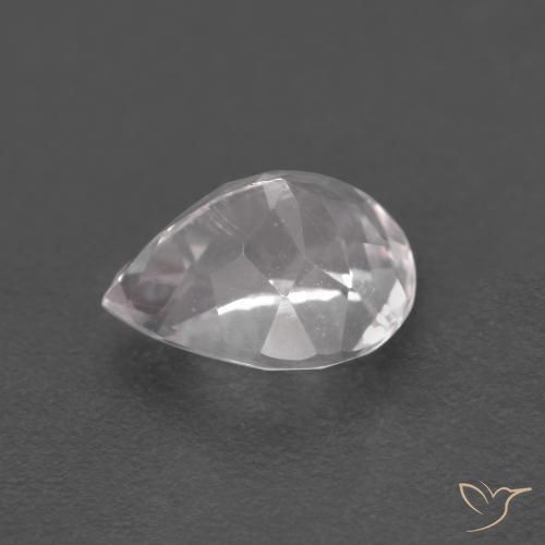Morganita Rosado claro natural de 1.11 ct, En forma de pera, VS