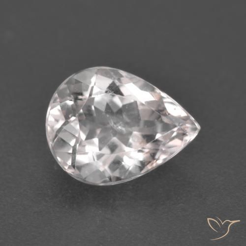Morganita Rosado claro natural de 1.88 ct, En forma de pera, VS