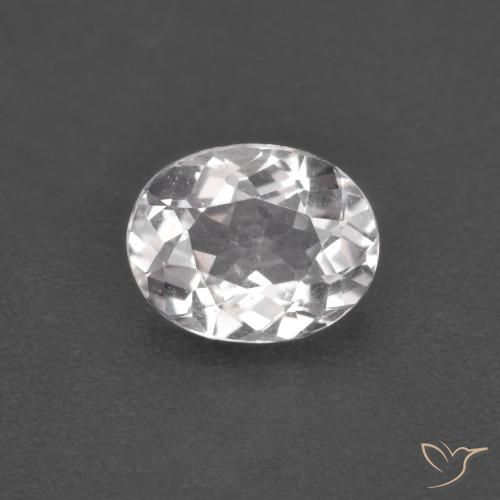 1.00ct Natural Rosado claro morganita, Ovalada, VS
