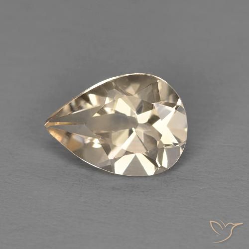 0.98ct Natural Dorado claro Morganita, En forma de pera, VS