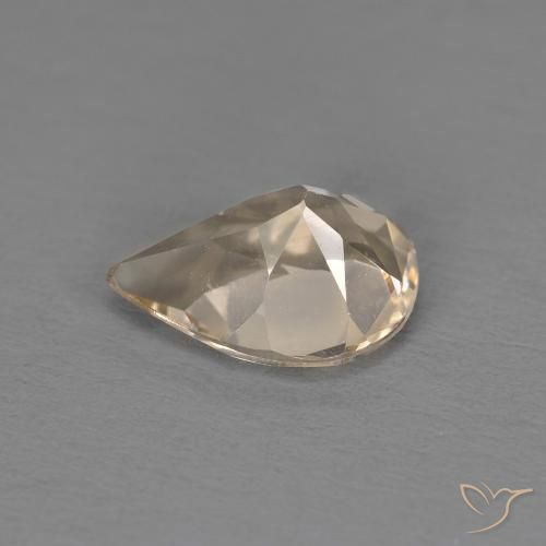 Morganita Dorado claro natural de 0.98 ct, En forma de pera, VS
