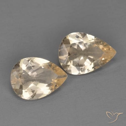 Gemas de Morganita Oro natural de 1.63 ct, En forma de pera, VS