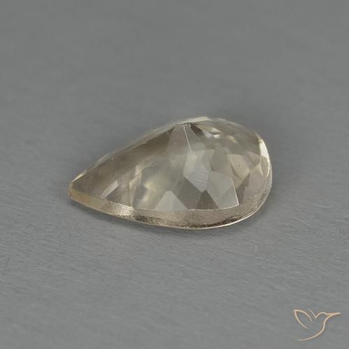 Morganita Dorado claro natural de 1.00 ct, En forma de pera, VS
