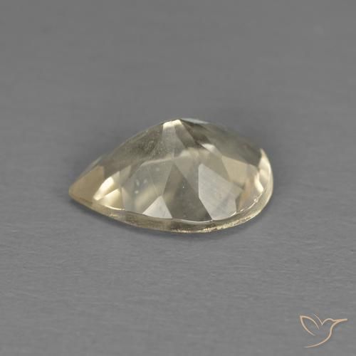 Morganita Dorado claro natural de 0.83 ct, En forma de pera, VS