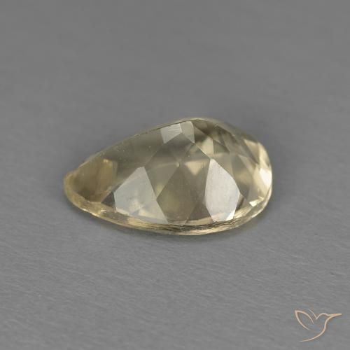 Morganita Dorado claro natural de 0.99 ct, En forma de pera, VS