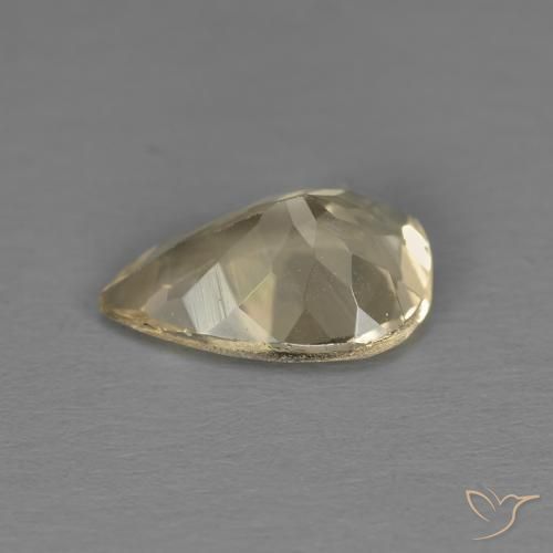 Morganita Dorado claro natural de 0.90 ct, En forma de pera, VS