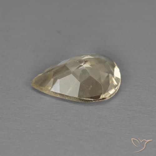 Morganita Dorado claro natural de 0.79 ct, En forma de pera, VS