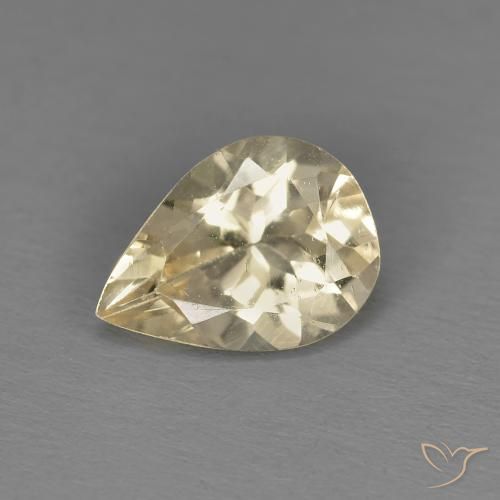 0.89ct Natural Dorado claro Morganita, En forma de pera, VS