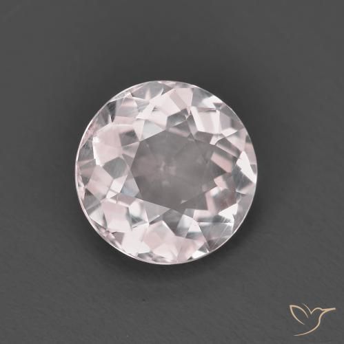 Morganita Rosado claro natural de 1.18 ct, Redondo, VS