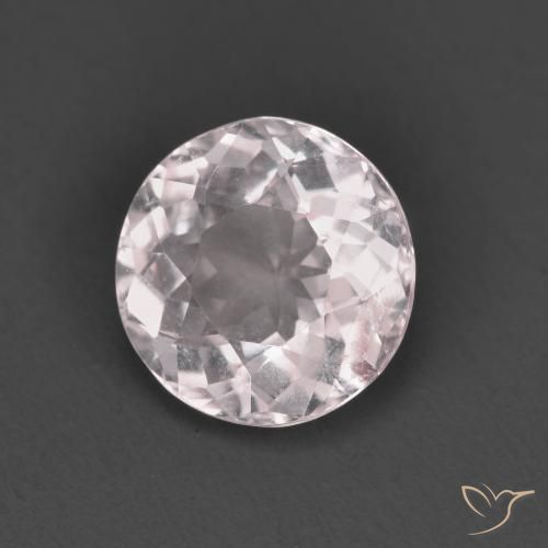 Morganita Rosado claro natural de 1.32 ct, Redondo, VS