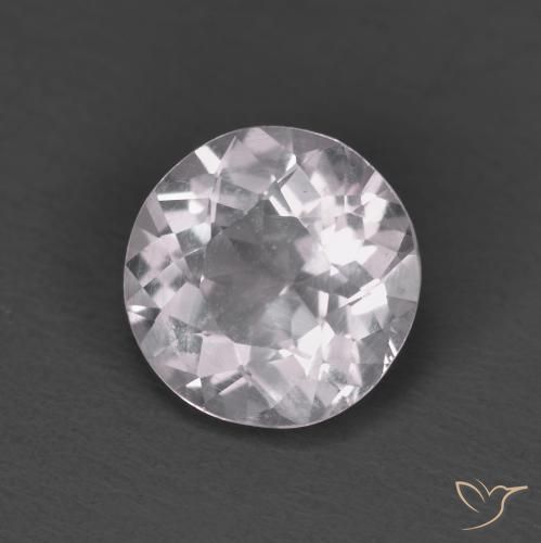 Morganita Rosado claro natural de 1.24 ct, Redondo, VS