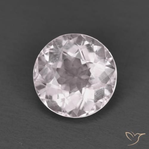 Morganita Rosado claro natural de 1.38 ct, Redondo, VS
