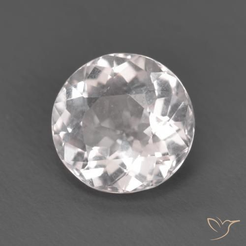 Morganita Rosado claro natural de 1.54 ct, Redondo, VVS-VS