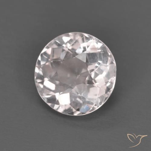Morganita Rosado claro natural de 1.28 ct, Redondo, VVS-VS