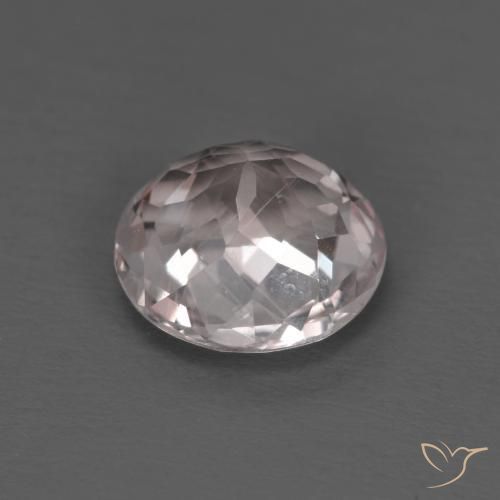 Morganita Rosado claro natural de 1.28 ct, Redondo, VVS-VS