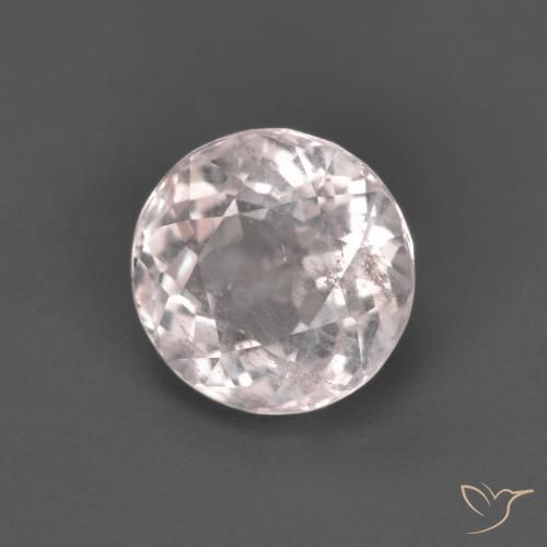 Morganita Rosado claro natural de 1.40 ct, Redondo, VS-SI
