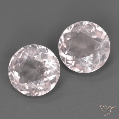 Gemas de Morganita Rosado claro natural de 1.99 ct, Corte Redondo, VS