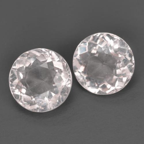Gemas de Morganita Rosado claro natural de 2.20 ct, Corte Redondo, VS