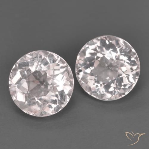 2.84ctw Natural Rosado claro morganita, Redondo, VS