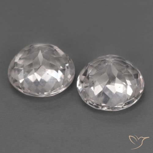 Gemas de Morganita Rosado claro natural de 2.84 ct, Redondo, VS