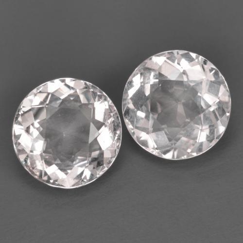 Gemas de Morganita Rosado claro natural de 2.17 ct, Corte Redondo, VS