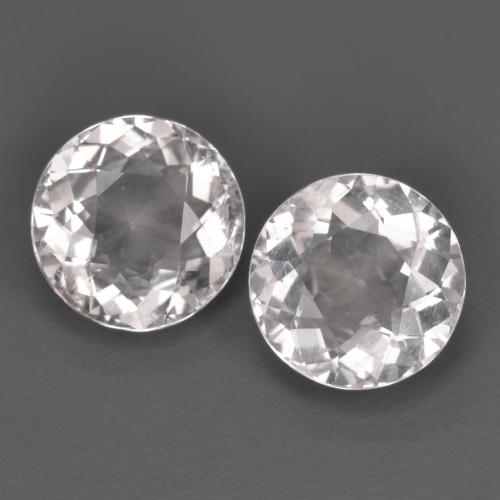 Gemas de Morganita Rosado claro natural de 2.17 ct, Corte Redondo, VS