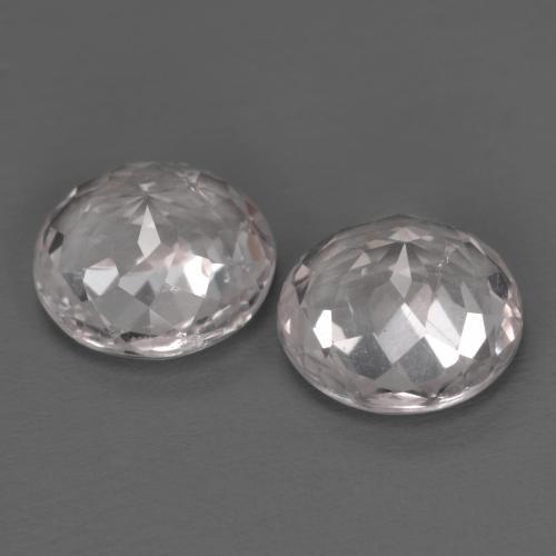 Gemas de Morganita Rosado claro natural de 2.17 ct, Corte Redondo, VS