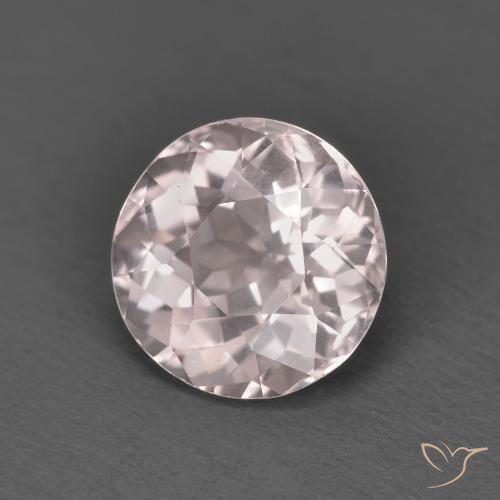 Morganita Rosado claro natural de 1.54 ct, Redondo, VVS-VS