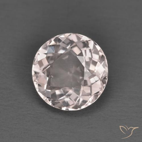 Morganita Rosado claro natural de 1.44 ct, Redondo, VVS-VS