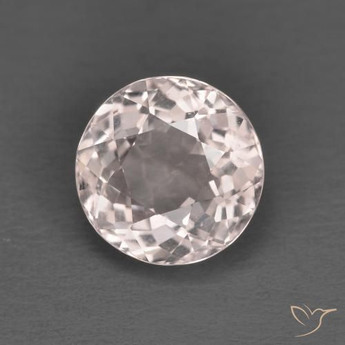 Morganita Rosado claro natural de 1.82 ct, Corte Redondo, VVS-VS