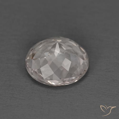 Morganita Rosado salmón natural de 1.28 ct, Redondo, VVS-VS