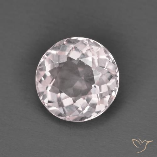 Morganita Rosado claro natural de 1.47 ct, Redondo, VVS-VS