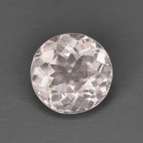 Morganita rosa natural de 1,53 ct, corte redondo, VVS-VS