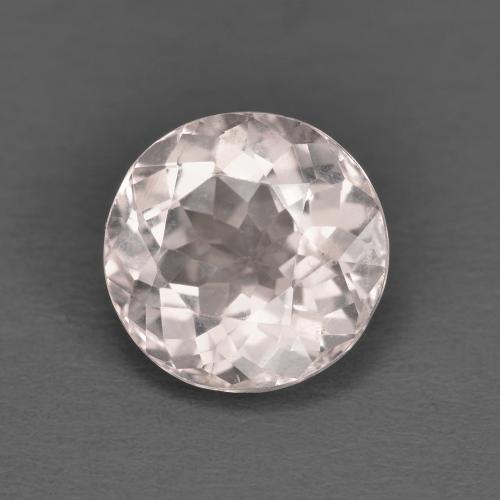 Morganita rosa natural de 1,53 ct, corte redondo, VVS-VS