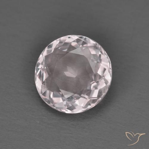 Morganita Rosado claro natural de 1.22 ct, Redondo, VVS-VS