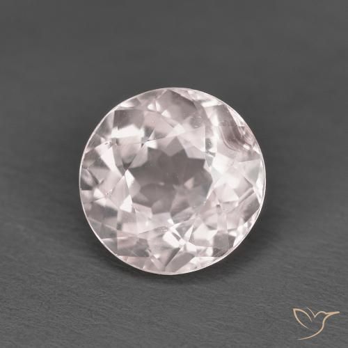 Morganita Rosado claro natural de 1.38 ct, Redondo, VS
